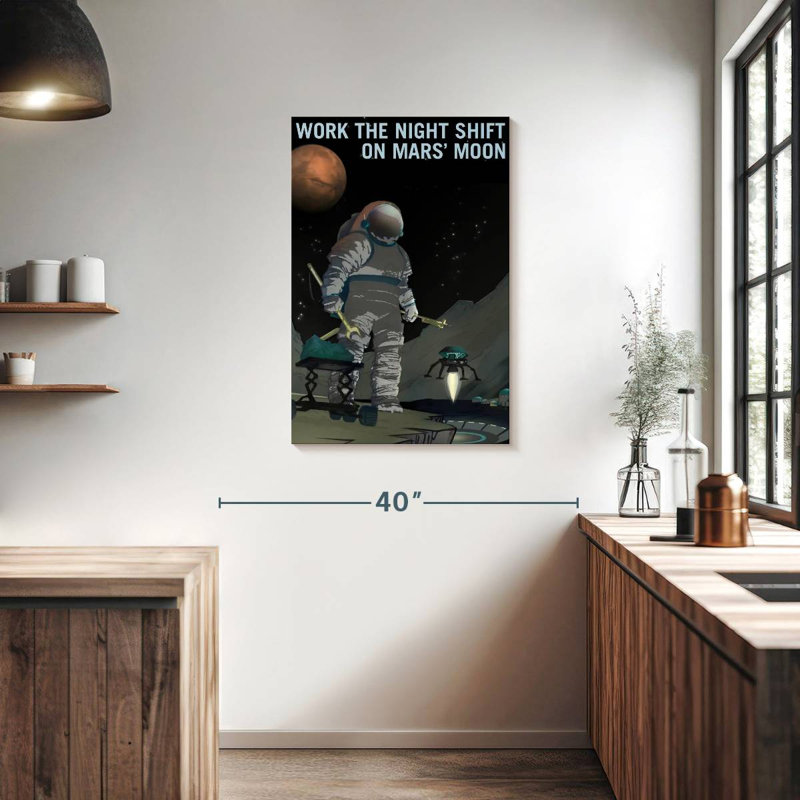 Oberle Mars Explorers Wanted Poster VI, 36" H x 24" W