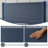 Juanetta 51.8" High Headboard Upholstered Platform Bed With 2 Large Wooden Storage Drawers, Blue, King Size-790409092-790407252