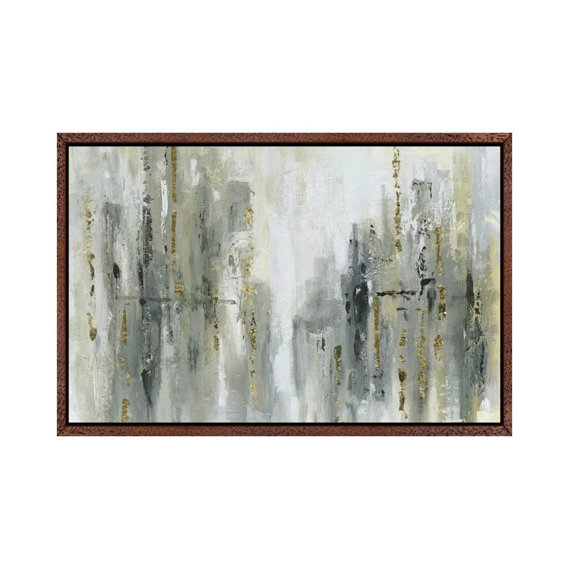 City Shine by Carol Robinson - Painting on Canvas, Classic Brown Wood Framed, 66.04 cm H x 45.72 cm W