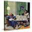 After Dinner At The Farm by John Falter - Wrapped Canvas Painting-891877451