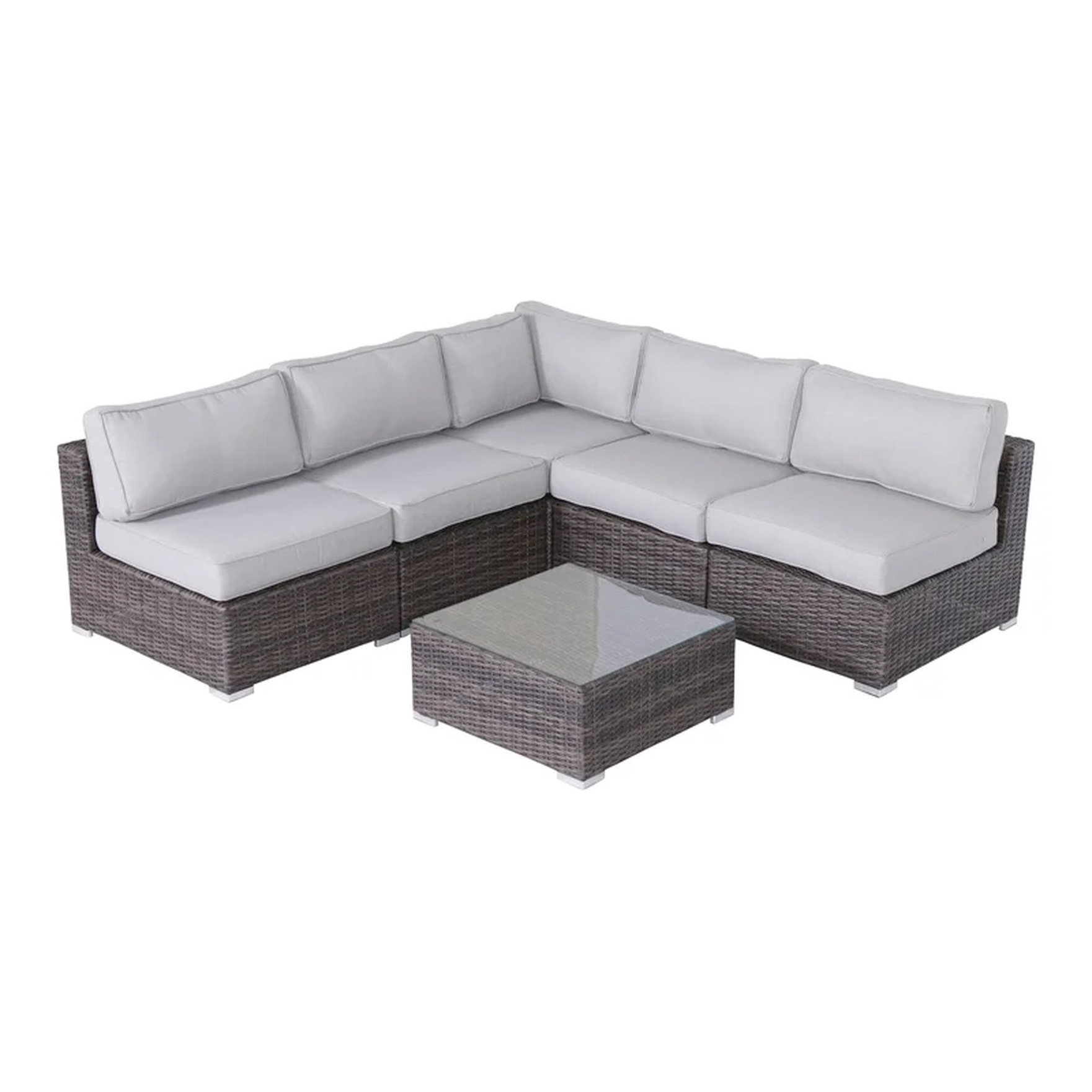 Hokku Designs Interlocking Clips 4 Seating With Polypropylene Cushions ...