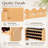 four-layer bamboo wood combinable wine display rack stackable holds thirty-six wine bottles