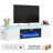 71" LED TV Stand With 40" Fireplace For Tvs Up To 80", Charging Station/Power Outlet Included-104411723
