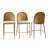 Coastal Rattan Counter Stool(Set of 3)