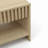 Abdullah Modern Arch-Fluted Beige Wood Coffee Table with Open Shelf