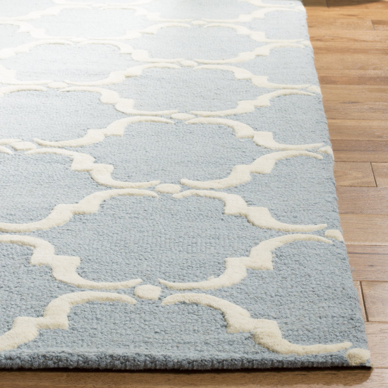 Tapis géométrique en laine touffeté à la main Jotvingis, Tapis de couloir 2 pi 6 po x 6 pi