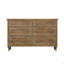 Commode 6 tiroirs brune