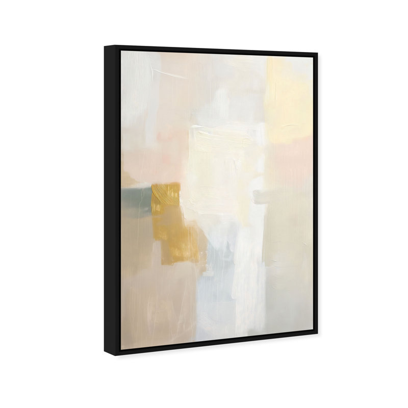 Pastel Embers II Canvas Abstract Print by Oliver Gal, Black Frame, 10 x 15, 46"H x 31"W, Black Frame
