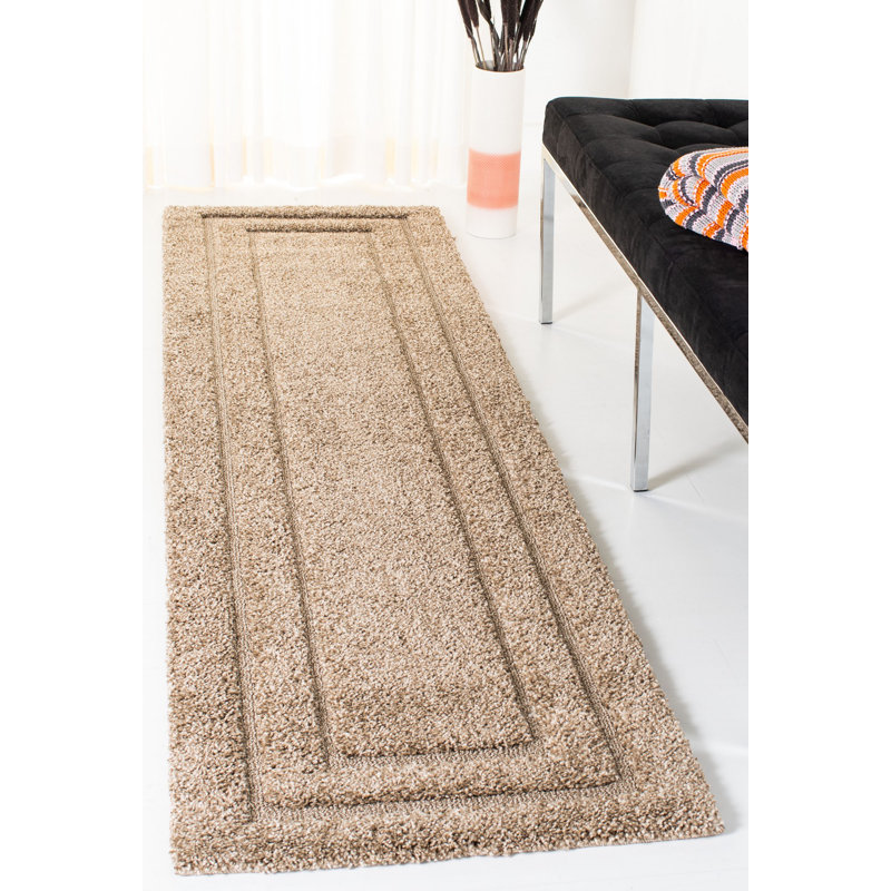 Drennen Florida Shag Performance Solid Color Rug, Runner 2'3" x 11'