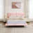 Upholstered Floating Bed Frame With LED Lights Pu Leather Platform Bed With Button-Tufted Headboard Easy Assembly No Box Spring Needed-2066067028