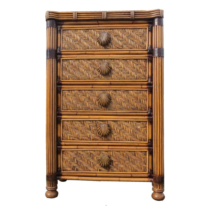 Commode 5 tiroirs highboy Popel