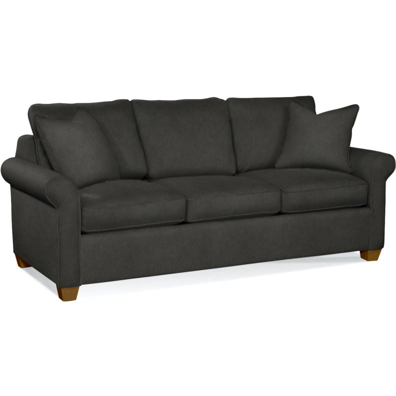 Park Lane Sofa, Havana Finish, Ivory Crypton Performance; 0886-91