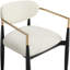 Chaise de salle à manger rembourrée en tissu Riccio Performance-790394335-790394331