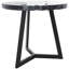Table d'appoint géométrique en bois de teck Cole et Grey