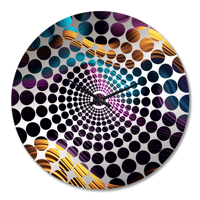 Asimina - Horloge murale abstraite à encre liquide, Très grand