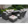 Aliaksey Polyethylene (PE) Wicker 8 - Person Seating Group with Cushions