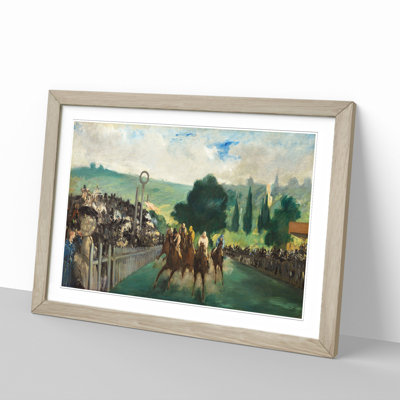 The Races at Longchamp by Edouard Manet - Picture Frame Painting