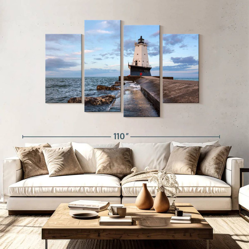 Ludington light Aletra, H 54 po x l 84 po