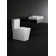 Eurocube® Alpine White Rectangular Wall Mount Bathroom Sink with Overflow