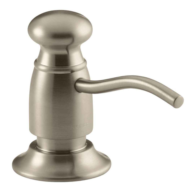 Traditional Design Soap/Lotion Dispenser, Vibrant Brushed Bronze