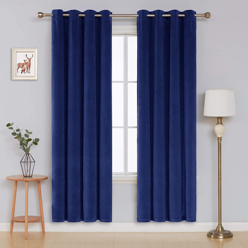Highland Blackout Curtain Pair, 140 W x 175 D cm, Red