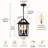3 - Light Modern Lantern Chandelier Dimmable Pendant Light