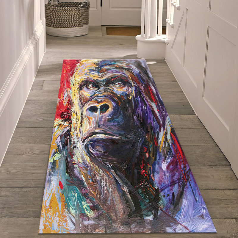 Durable Non Woven Soft Printed Rug with Elegant Floral Design Perfect for Enhancing the Look of Any Room in Your Home