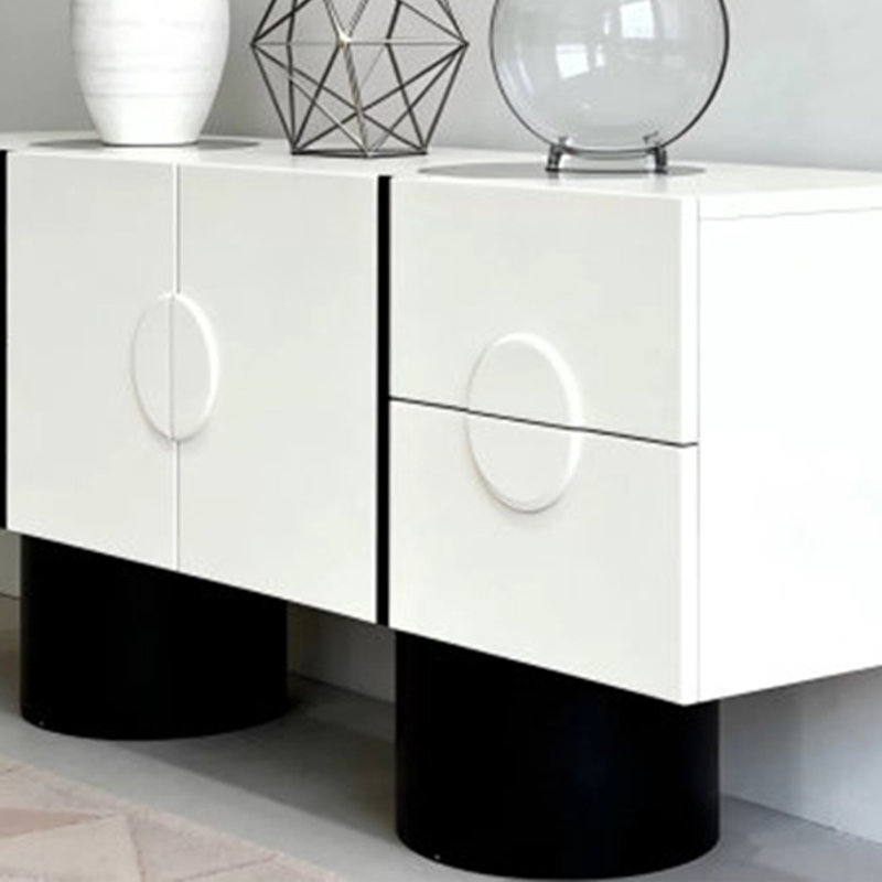 Armoire d'entrée moderne et minimaliste, 33.5" H x 55.1" W x 15.7" D