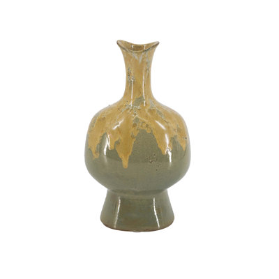 5.5X4.5X11" Reactive Glazed Vase
