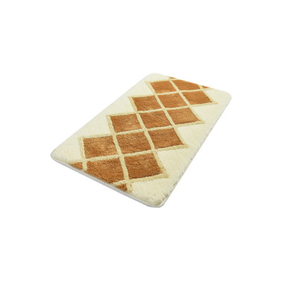 Tapis de bain en acrylique de qualité supérieure, antibactérien et antidérapant | 23,6 po x 39,4 po, 100% acrylique, hauteur des poils: 0,7 à 1,2 po | Lavable à la machine (30 ° C), élégant et durable, idéal pour la sécurité et le confort de la salle de bain