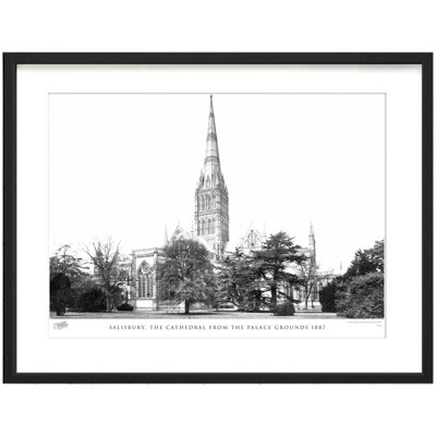 Salisbury, The Cathedral From The Palace Grounds 1887 - Single Picture Frame Print
