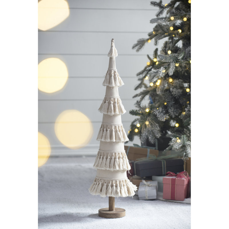 Cône à franges D5.3X22 "avec base en bois