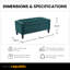 Polyester Upholstered Bench-1521083204