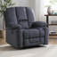 Fauteuil inclinable manuel luxueux avec tissu doux pour la peau et deux porte-gobelets-259106866