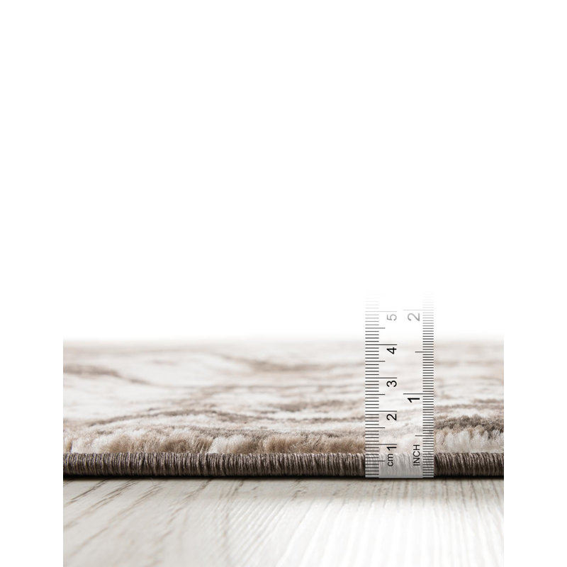 Tapis oriental Brandt, Tapis de couloir 3 pi 3 po x 16 pi 5 po, Light Brown