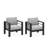 All-Weather 4-Piece Modern Metal Patio Furniture Set,  5-Seat Conversation Sofa With Thick Cushions & Frame And Coffee Table-197028631