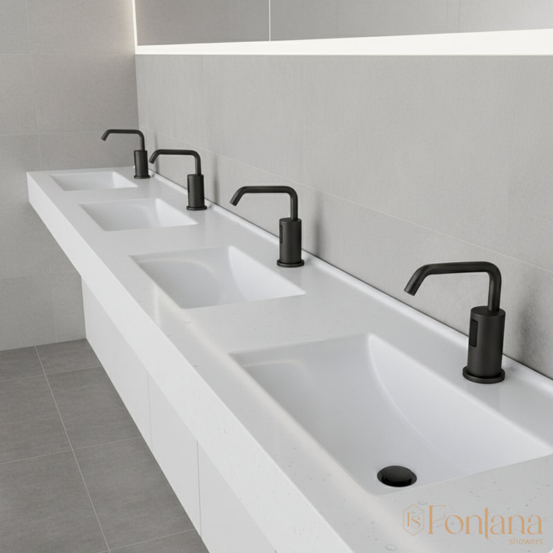 Distributeur de savon liquide automatique commercial Milan, Bronze huilé foncé