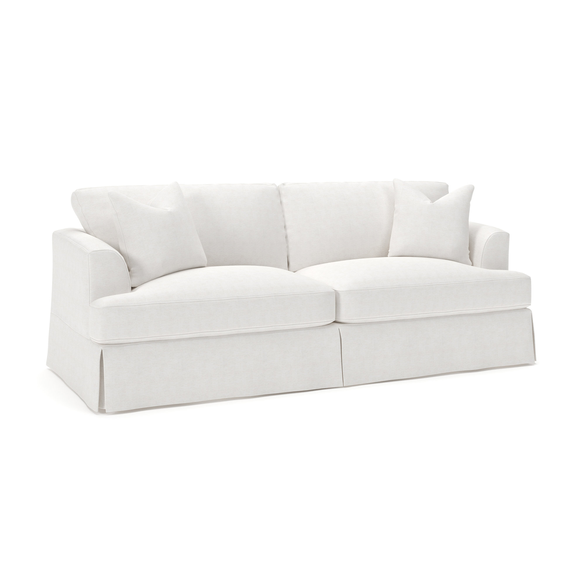 Lucia 92.5'' Upholstered Sleeper Sofa, Nomad Snow Crypton® Chenille
