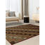 Tapis à carreaux de style Gabbeh 5 x 7 ajoutant de la chaleur à n'importe quelle pièce