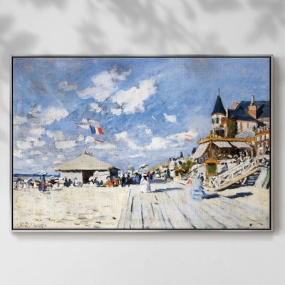 " The Boardwalk On The Beach At Trouville, 1870 "