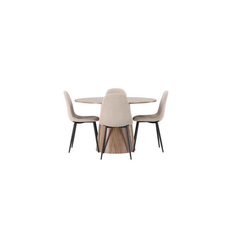 Vinson 4 - Person Dining Set, Beige