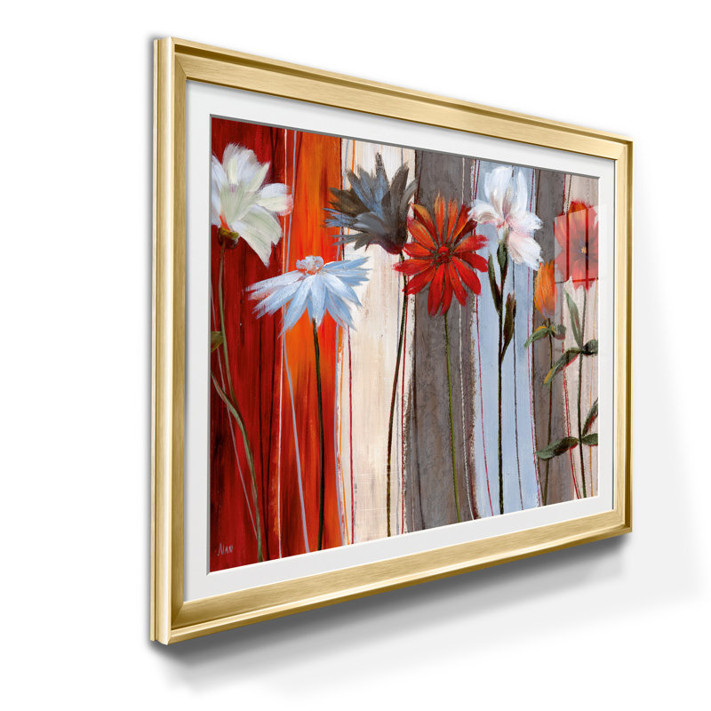 " Spring Debut " Painting Print, 26.5" H x 36.5" W x 1.5" D, Gold