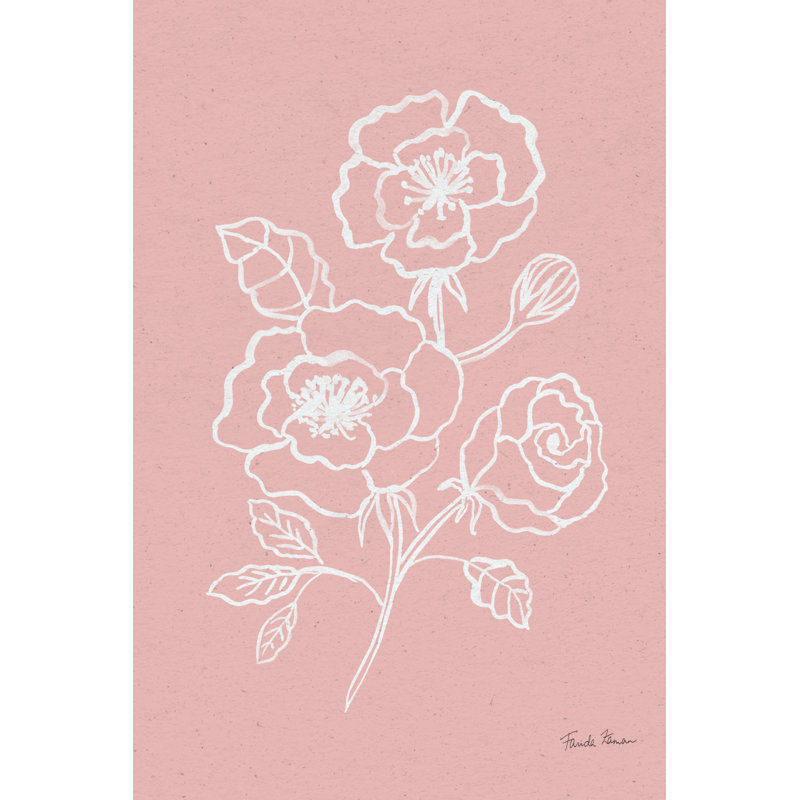 Joyful Peonies I Pink by Farida Zaman - Wrapped Canvas Painting, 91cm H x 61cm W