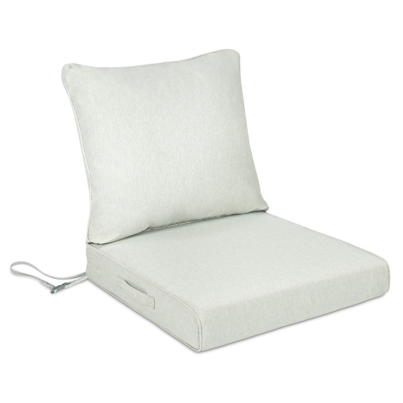 Inch Outdoor Chair Cushion Set, 26"x23", Light Gray
