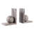 Decorative Bookends With Ball Orbs Accent - Modern Bookshelf Decor For Shelf, Office Desk, Or Home Decor Book Ends - Seto Of 2, 6", Tan-1434937051-1434937050