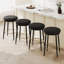 Ensemble de 4 tabourets de comptoir 24,75 po, ensemble de 4 tabourets de comptoir noirs avec structure en fer, coussin éponge, repose-pieds, convient à la cuisine / chambre à coucher / salle à manger.-119320403-119320401