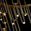 Lustre à DEL 26 po Concetta en acier inoxydable doré