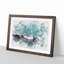 Wave Curl Watercolour - Framed Print-56882307-56882310