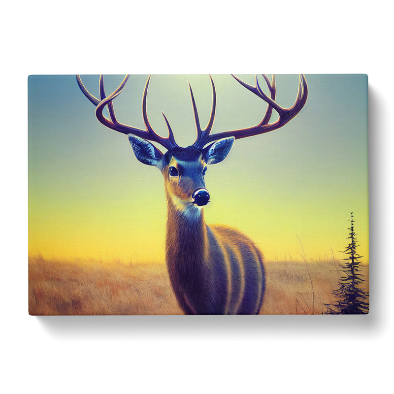Stunning Stag Deer - Wrapped Canvas