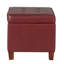Repose-pieds de rangement carré capitonné Gamalier-33397887